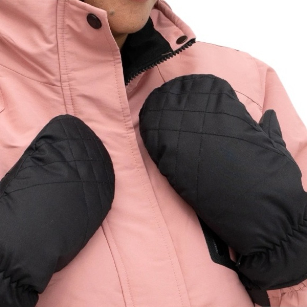 NWT Isotoner Sleek Heat Black‎ Mittens with SmartDri & Touchscreen Technology